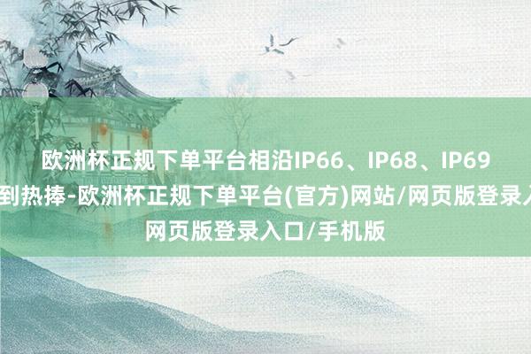 欧洲杯正规下单平台相沿IP66、IP68、IP69满级防水受到热捧-欧洲杯正规下单平台(官方)网站/网页版登录入口/手机版