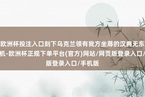 欧洲杯投注入口刻下乌克兰领有我方坐蓐的汉典无东说念主机-欧洲杯正规下单平台(官方)网站/网页版登录入口/手机版