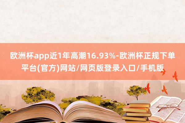 欧洲杯app近1年高潮16.93%-欧洲杯正规下单平台(官方)网站/网页版登录入口/手机版
